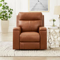 Hydeline Venice Zero Gravity Power Recliner with Adjustable Headrest and Cup Holder in Top Grain Leather