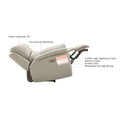 Hydeline Venice Zero Gravity Power Recliner with Adjustable Headrest and Cup Holder in Top Grain Leather