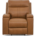 Hydeline Venice Zero Gravity Power Recliner with Adjustable Headrest and Cup Holder in Top Grain Leather