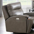 Hydeline Venice Zero Gravity Power Recliner with Adjustable Headrest and Cup Holder in Top Grain Leather