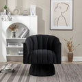 SEYNAR Set of 2 Modern Glam Velvet Upholstered Round Swivel Accent Barrel Chairs