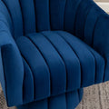 SEYNAR Set of 2 Modern Glam Velvet Upholstered Round Swivel Accent Barrel Chairs