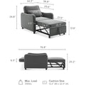 Mopio Sophie 4-in-1 Convertible Chair Bed