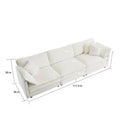 Modern 3-Piece Upholstered Sectional Sofa Set