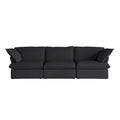 Contemporary 3-Seat Modular Sectional Sofa for Living Room - Comfortable Convertible Couch