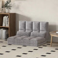 Versatile Floor Sofa Chair with 2 Cushions and Adjustable Backrest