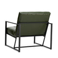 Glitzhome Set of 2 Mid-Century Tufted Accent Chairs in 29.25W PU Leather