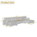 Corduroy Modular Sectional Sofa for Living Room