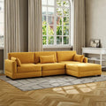 Corduroy Modular Sectional Sofa for Living Room