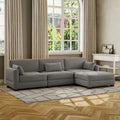 Corduroy Modular Sectional Sofa for Living Room
