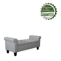 Porthos Home Theon Fabric Button-Tufted Flip-Top Storage Bench