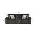 Roundhill Furniture Nason Wide Wale Corduroy Sofa, Loveseat, and Cuddle Chair Collection