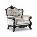 Clarissa Traditional Sofa Set by Furniture of America - Featuring Button Tufted Back and Accent Pillows