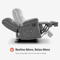MCombo Heated Massage Electric Recliner Chair for Living Room - Fabric R6233