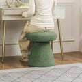 Adeco Large Soft Mushroom Ottoman - Versatile Foot Stool for Living Room and Bedroom