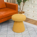 Adeco Large Soft Mushroom Ottoman - Versatile Foot Stool for Living Room and Bedroom