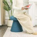 Adeco Large Soft Mushroom Ottoman - Versatile Foot Stool for Living Room and Bedroom