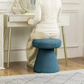 Adeco Large Soft Mushroom Ottoman - Versatile Foot Stool for Living Room and Bedroom
