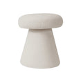 Adeco Large Soft Mushroom Ottoman - Versatile Foot Stool for Living Room and Bedroom