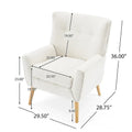 Christopher Knight Home Almond Boucle Tufted Back Accent Chair