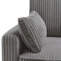 LUE BONA 81 Contemporary Corduroy 3-Seater Sofa - Upholstered Polyester Rectangle Design with Wooden Base for Living Room
