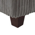 LUE BONA 81 Contemporary Corduroy 3-Seater Sofa - Upholstered Polyester Rectangle Design with Wooden Base for Living Room