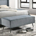 Roundhill Furniture Mavela Wide Wale Corduroy Upholstered Bench