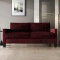 CraftPorch Velvet Upholstered Mid-Century Modern Corduroy 2-Piece Living Room Set