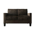 CraftPorch Velvet Upholstered Mid-Century Modern Corduroy 2-Piece Living Room Set