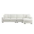 Spacious L-Shaped Chenille Sectional Sofa with Chaise Lounge for Living Room, Apartment, or Office