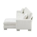 Spacious L-Shaped Chenille Sectional Sofa with Chaise Lounge for Living Room, Apartment, or Office