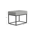 HomePop Theodore Upholstered Ottoman