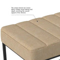 HomePop Theodore Upholstered Ottoman
