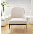 Mid-Century Velvet Accent Chair with Slope Arms