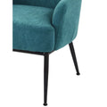 Mid-Century Velvet Accent Chair with Slope Arms