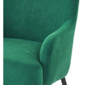 Mid-Century Velvet Accent Chair with Slope Arms