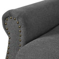 COZYMAN Contemporary Upholstered Armchair Set of 2 - Solid Wood Accent Chairs in Fabric/Faux Leather for Living Room