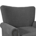 COZYMAN Contemporary Upholstered Armchair Set of 2 - Solid Wood Accent Chairs in Fabric/Faux Leather for Living Room