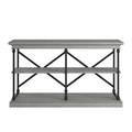 iNSPIRE Q Artisan Barnstone Iron and Wood Entryway Console Table