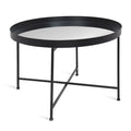 Kate and Laurel Celia 28.25-Inch Round Metal Coffee Table