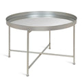 Kate and Laurel Celia 28.25-Inch Round Metal Coffee Table
