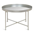 Kate and Laurel Celia 28.25-Inch Round Metal Coffee Table
