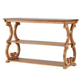 Lorraine Wooden Scroll TV Stand and Sofa Table by iNSPIRE Q Classic