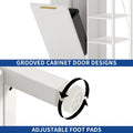 Moasis 6-Tier Kitchen Baker's Rack with Storage Shelves and Trash Can Cabinet Organizer