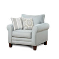 Elegant Mist Grey Accent Chair