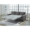 Signature Design by Ashley Rannis Pewter Queen Sofa Bed - Dimensions: 85W x 40D x 39H