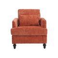 HOMEFUN Chenille Upholstered Loveseat and Armchair Set with Wooden Frame for Living Room
