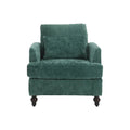 HOMEFUN Chenille Upholstered Loveseat and Armchair Set with Wooden Frame for Living Room