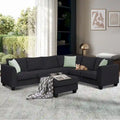 Versatile Reversible Sectional Sofa with Ottoman - Flexible Combination Module