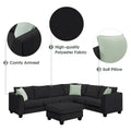 Versatile Reversible Sectional Sofa with Ottoman - Flexible Combination Module